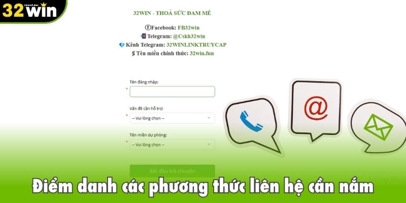 Điểm danh các phương thức liên hệ cần nắm