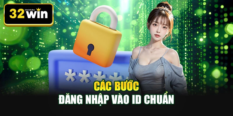 Các bước đăng nhập vào ID chuẩn